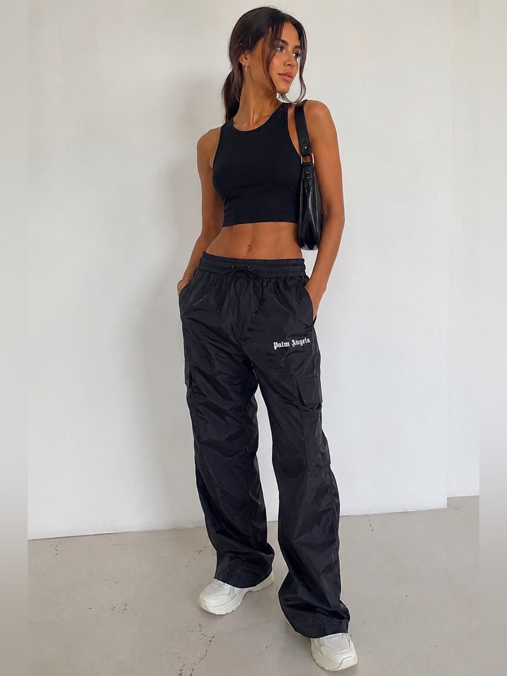NWT Palm Angels Cargo Aftersport Pants Black Size S